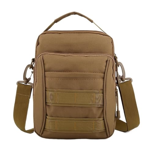 ZEDEVB Schultertasche, Kuriertasche, Bauchtasche, taktische Molle-Tasche, wasserdicht, für Herren und Damen, multifunktional, Camping, Wandern, khaki, Einheitsgröße ZEDEVB Schultertasche, Kuriertasche, Bauchtasche, taktische Molle-Tasche, wasserdicht, für Herren und Damen, multifunktional, Camping, Wandern, khaki, Einheitsgröße von ZEDEVB