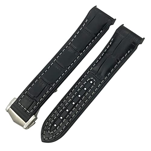 ZEDEVB Uhrenarmband für Omega Planet Ocean Seamaster Diver 300, spitzer Verschluss, Silikon-Uhrenarmband, Gummi-Nylon-Lederarmband, 19, 20 mm, 22, 21 mm, 22 mm, Achat von ZEDEVB