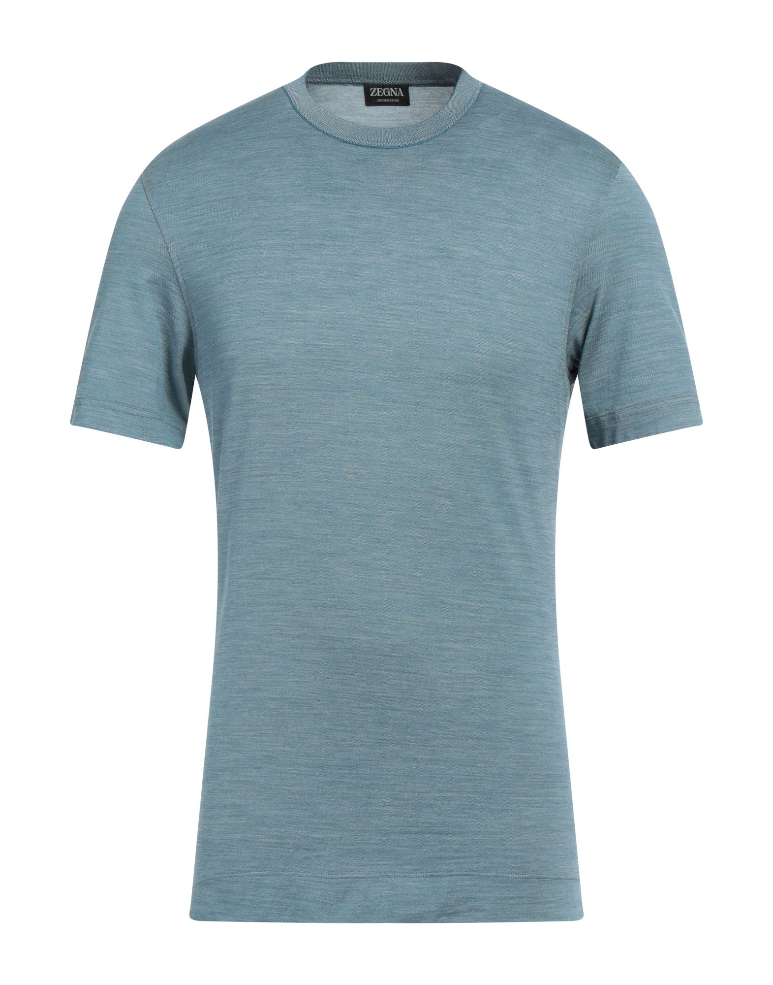 ZEGNA T-shirts Herren Blaugrau von ZEGNA