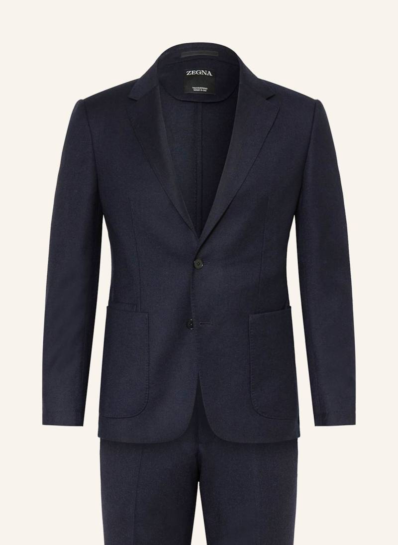 Zegna Anzug Drop 8 Tailored Fit blau von ZEGNA