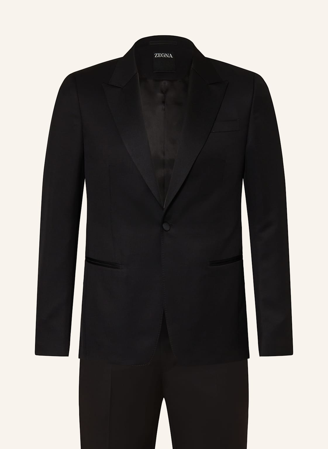 Zegna Anzug Tailored Fit schwarz von ZEGNA