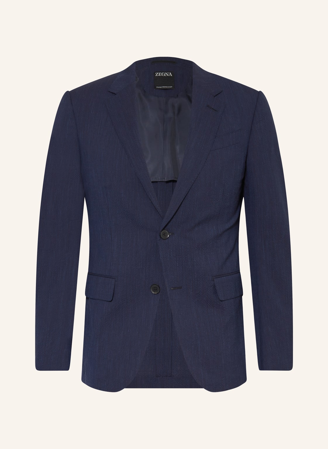 Zegna Anzugsakko Regular Fit Aus Merinowolle blau von ZEGNA