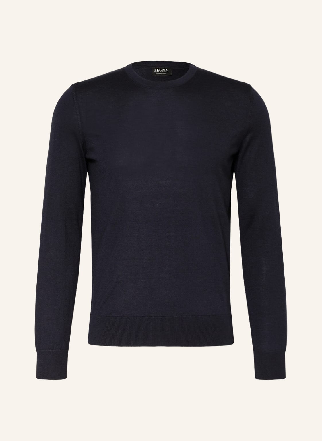 Zegna Cashmere-Pullover Mit Seide blau von ZEGNA