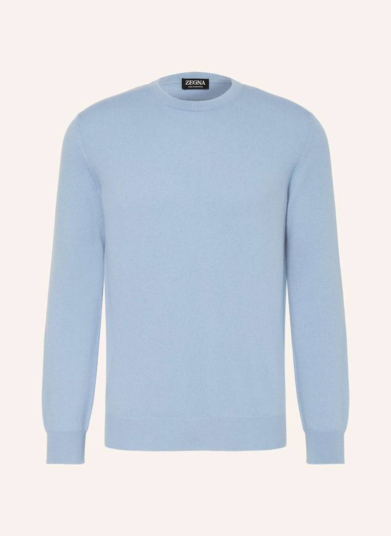 Zegna Cashmere-Pullover blau von ZEGNA