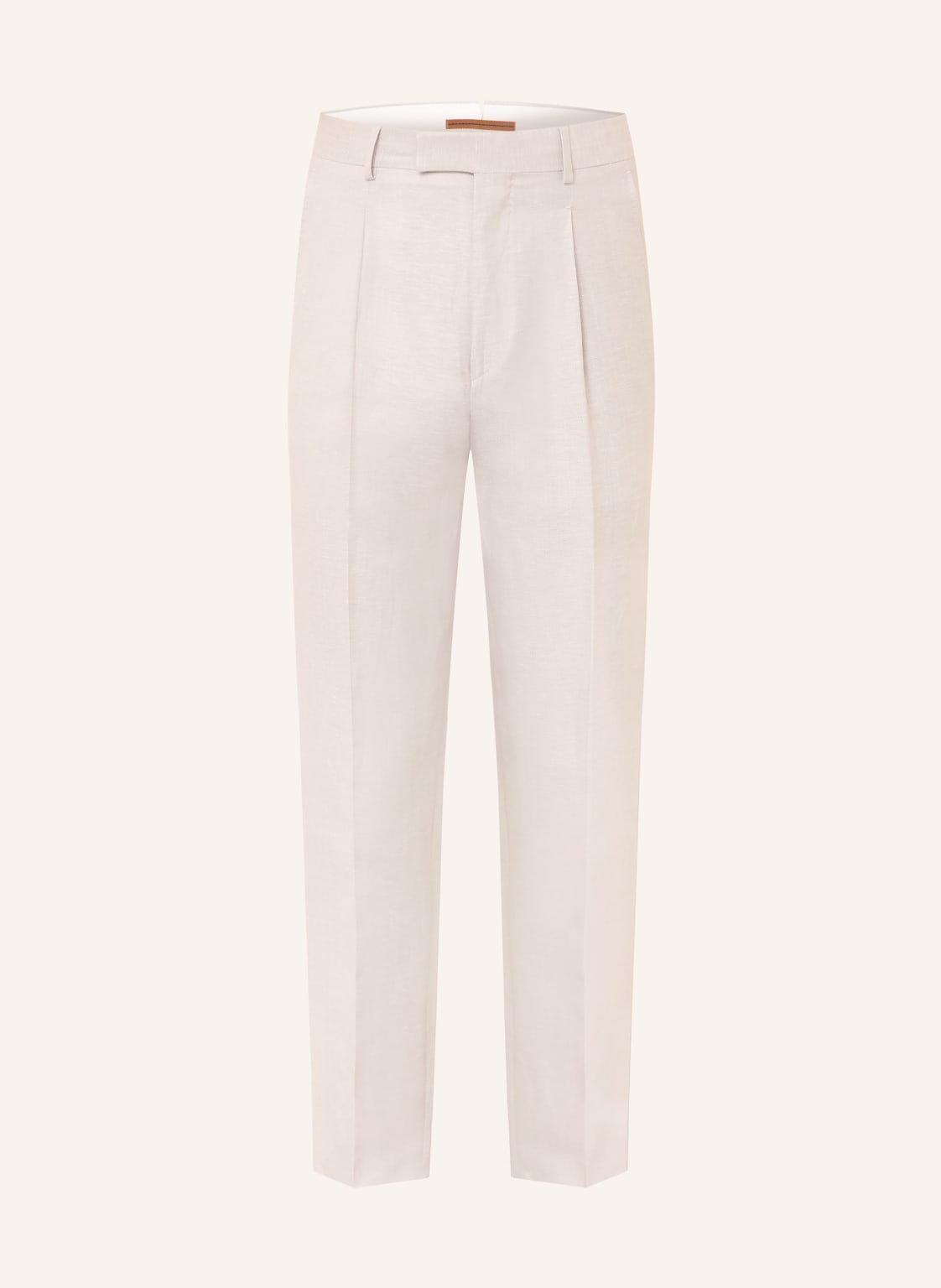 Zegna Chino Extra Slim Fit Mit Leinen grau von ZEGNA