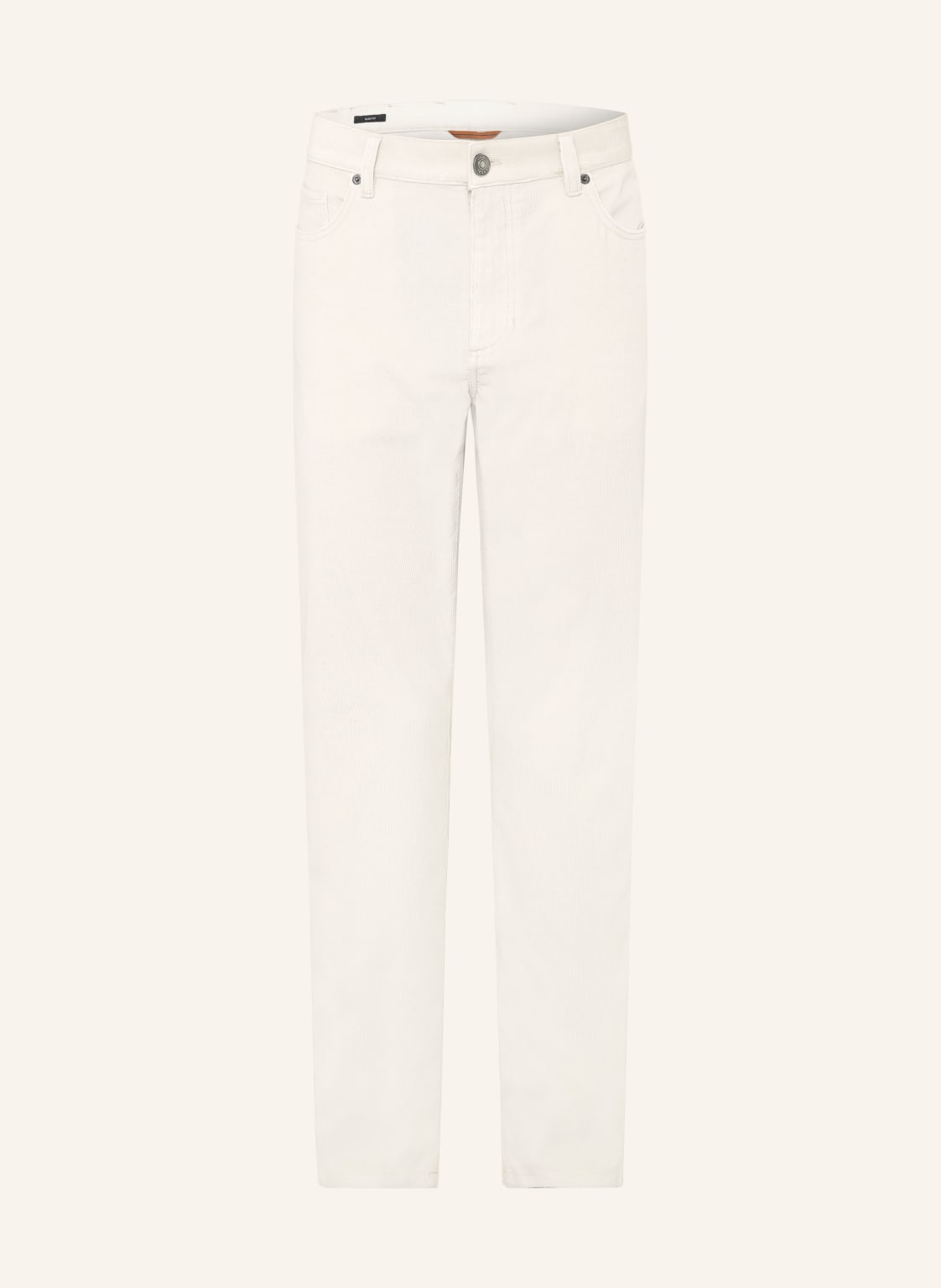 Zegna Cordhose Slim Fit weiss von ZEGNA