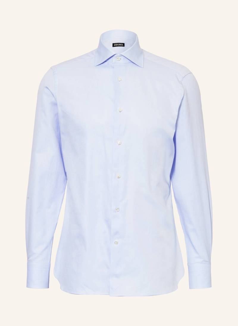 Zegna Hemd Slim Fit blau von ZEGNA