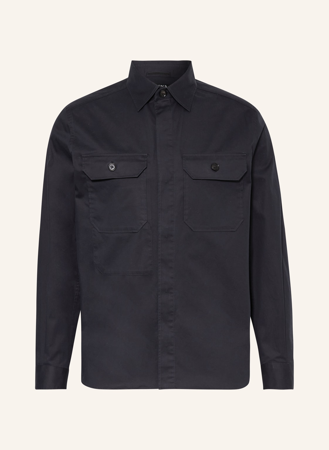 Zegna Overshirt schwarz von ZEGNA