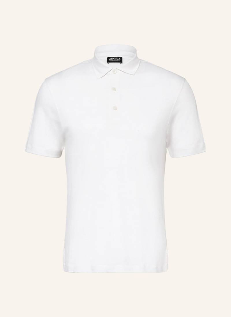 Zegna Piqué-Poloshirt weiss von ZEGNA