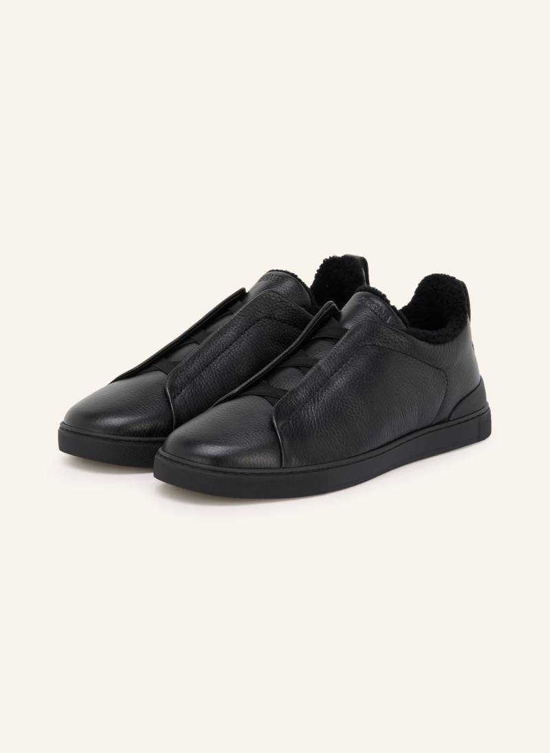 Zegna Slip-On-Sneaker Triple Stitch™ schwarz von ZEGNA
