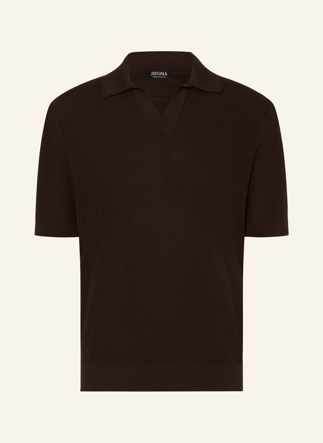 Zegna Strick-Poloshirt braun von ZEGNA