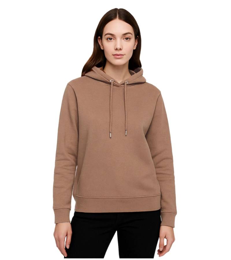 ZEGY Damen Hoodie schlichter Basic-Pullover mit Kapuze Sweater 1081 Braun ZEGY Damen Hoodie schlichter Basic-Pullover mit Kapuze Sweater 1081 Braun von ZEGY