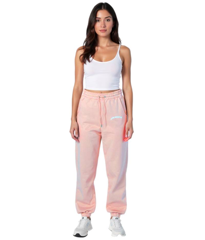 ZEGY Damen Jogginghose bequeme Sweat-Hose mit seitlichen Eingrifftaschen Baumwoll-Hose 1063 Rosa von ZEGY