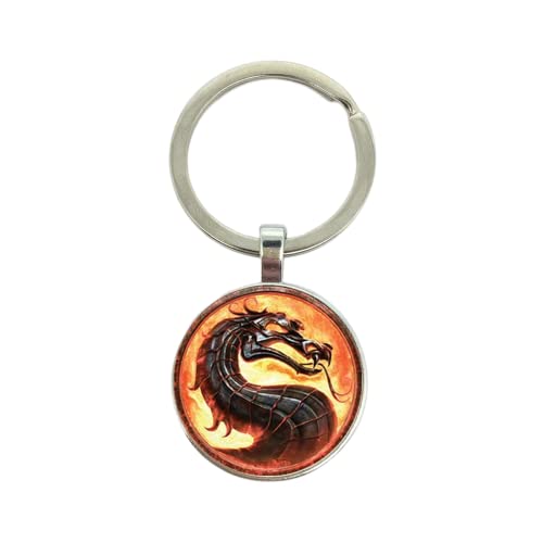 631131493777charm Mortal Kombat Reality Fast Herren Schlüsselanhänger Qualität Auto Anhänger Konvex Glas Schlüsselanhänger, weiß, L von ZEIA3