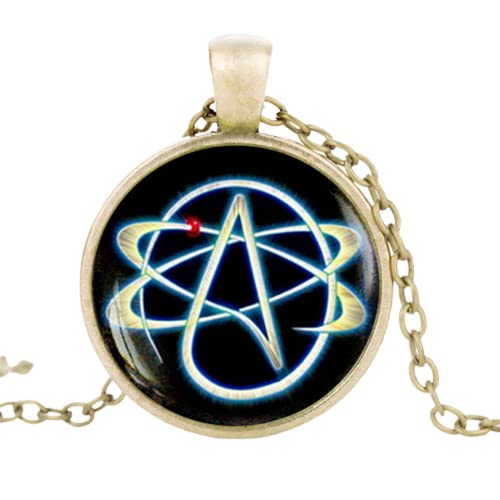 Optionale Atheist-Symbol-Halskette, Atom-Anhänger, Atheist-Schmuck, keine Religion, Herren-Halskette, Zinklegierung Optionale Atheist-Symbol-Halskette, Atom-Anhänger, Atheist-Schmuck, keine Religion, Herren-Halskette, Zinklegierung von ZEIA3