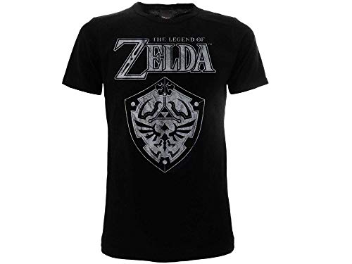 ZELDA-Legend of Original Schwarz T-Shirt Die Legende 100% Offizielles Produkt Nintendo Tshirt Mann (S) von The Legend of Zelda