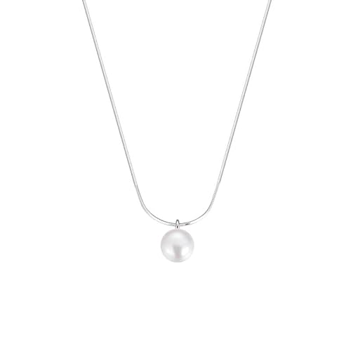 ZELLYA Einfacher Klassiker Silberketten für Damen, echte 925er-Anhänger aus Sterlingsilber, Halsketten für Damen, Silberketten,Silver ZELLYA Einfacher Klassiker Silberketten für Damen, echte 925er-Anhänger aus Sterlingsilber, Halsketten für Damen, Silberketten,Silver von ZELLYA
