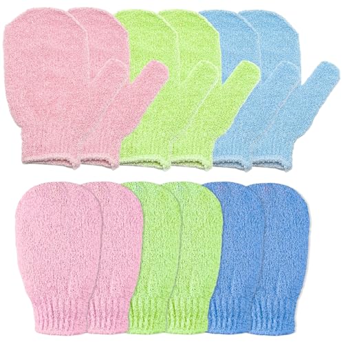 ZEMINRI 12 Stück Peelinghandschuh Exfoliating Gloves für Bad, Dusche, Spa und Massage Langlebig Farbenfrohes Peeling Handschuh Duschhandschuh für Damen und Herren (Rosa, Grün, Blau) ZEMINRI 12 Stück Peelinghandschuh Exfoliating Gloves für Bad, Dusche, Spa und Massage Langlebig Farbenfrohes Peeling Handschuh Duschhandschuh für Damen und Herren (Rosa, Grün, Blau) von ZEMINRI
