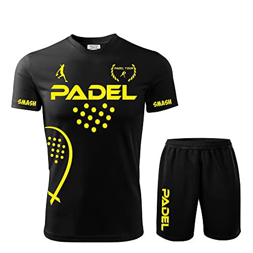 ZENA Kit Trikot Shorts Fluorescent Padel t-Shirt Paddle World Smash Tennis Competition von ZENA
