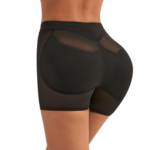 ZENGSING Damen Po Push Up Unterhose Hip Enhancer Shapewear Damen Butt Lifter Höschen Figurformende UnterwäSche (DE/NL/SE/PL, Alphanumerisch, XXL, Regular, Regular, Schwarz) von ZENGSING