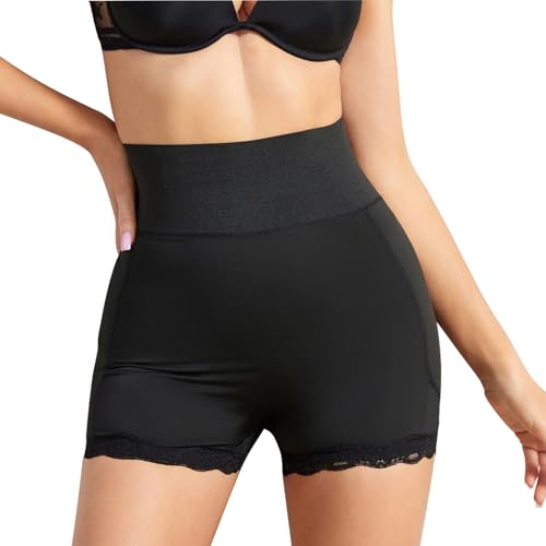 ZENGSING Damen Push Up Unterhose, Frauen Enhancers Fake Ass, Butt Lifter Höschen, Figurformende Miederslip, Hip Enhancer Shapewear, Po Heber Unterhose (Schwarz, L) von ZENGSING