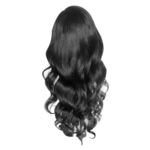 Perücken Lace Front Wwigs Echthaar-Perücke, afrikanische Damen, kleine lockige Haar-Sets, gewellte Locken-Perücke, kann geglättet und gebogen werden, Echthaar-Perücken Haarersatzperücken von ZENGXJYCQINGJIANG