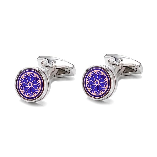 ZENGXJYCQINGJIANG anstecknadel Herren Anzug Manschettenknöpfe for Herren, Violette Blumenknöpfe, Business-Manschettenknöpfe in Silber manschettenknöpfe ZENGXJYCQINGJIANG anstecknadel Herren Anzug Manschettenknöpfe for Herren, Violette Blumenknöpfe, Business-Manschettenknöpfe in Silber manschettenknöpfe von ZENGXJYCQINGJIANG