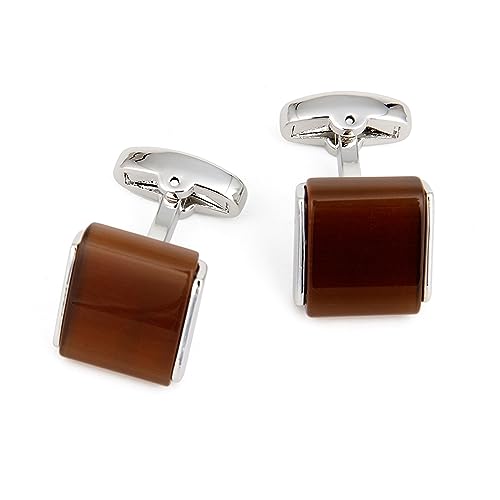 ZENGXJYCQINGJIANG anstecknadel Herren Anzug Manschettenknöpfe for Herren, brauner Opal, Hemdschmuckknöpfe for Hochzeiten manschettenknöpfe ZENGXJYCQINGJIANG anstecknadel Herren Anzug Manschettenknöpfe for Herren, brauner Opal, Hemdschmuckknöpfe for Hochzeiten manschettenknöpfe von ZENGXJYCQINGJIANG