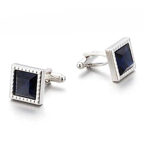 ZENGXJYCQINGJIANG anstecknadel Herren Anzug Saphir Manschettenknöpfe Manschettenknöpfe Knopf Mode Hochzeitskleid Schmuck Herren Accessoires manschettenknöpfe von ZENGXJYCQINGJIANG