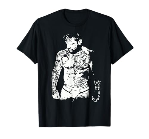 Hairy Hunk Gay Art Erotica T-Shirt Hairy Hunk Gay Art Erotica T-Shirt von ZENOMORPH - Gay Gift Shirt Hunks