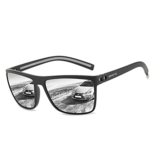 ZENOTTIC Sonnenbrille Herren Polarisiert Leichte TR90 Rahmen UV400 Schutz Quadrat Sonnenbrille von ZENOTTIC