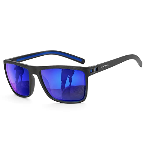 ZENOTTIC Sonnenbrille Herren Polarisiert Leichte TR90 Rahmen UV400 Schutz Quadrat Sonnenbrille von ZENOTTIC