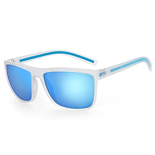 ZENOTTIC Polarisierte Sonnenbrille Herren Leichte TR90 Rahmen UV400 Schutz Quadrat Sonnenbrillen von ZENOTTIC