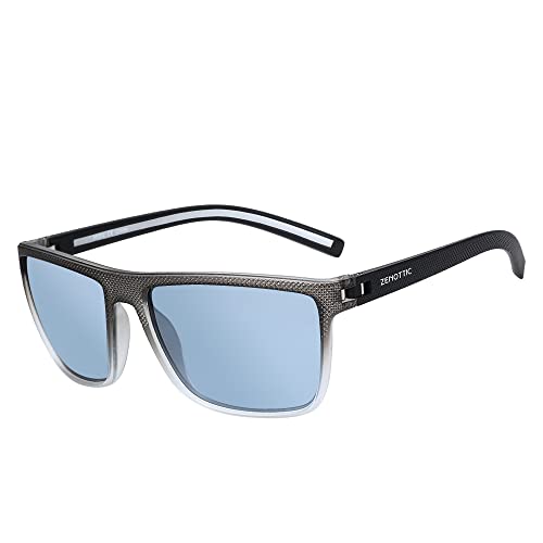 ZENOTTIC Polarisierte Sonnenbrille Herren Leichte TR90 Rahmen UV400 Schutz Quadrat Sonnenbrillen von ZENOTTIC