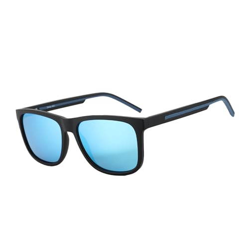 ZENOTTIC Polarisierte Sonnenbrillen Herren Leichter TR90 Rahmen Quadratische Herrensonnenbrillen UV400 Schutz von ZENOTTIC