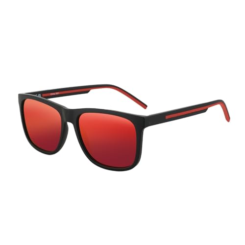 ZENOTTIC Polarisierte Sonnenbrillen Herren Leichter TR90 Rahmen Quadratische Herrensonnenbrillen UV400 Schutz von ZENOTTIC