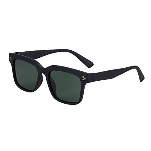 ZENOTTIC Retro Polarisierte Sonnenbrille Herren Damen - Klassische Vintage Quadratische Große Sonnenbrille UV-Schutz von ZENOTTIC