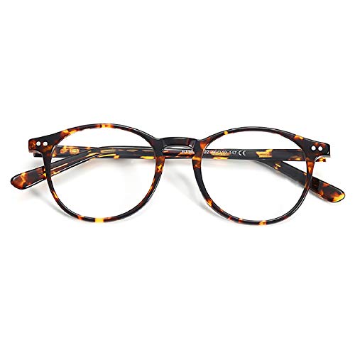 ZENOTTIC Vintage Runden Brillenrahmen Nerdbrille Ohne Sehstärke Retro Klare Linse Gläser für Damen und Herren von ZENOTTIC