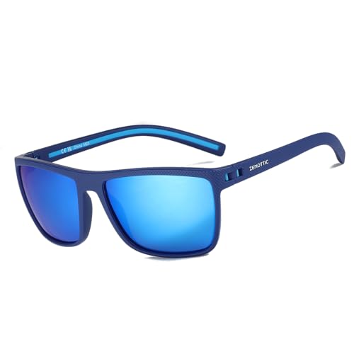 ZENOTTIC Sonnenbrille Herren Polarisiert Leichte TR90 Rahmen UV400 Schutz Quadrat Sonnenbrille von ZENOTTIC