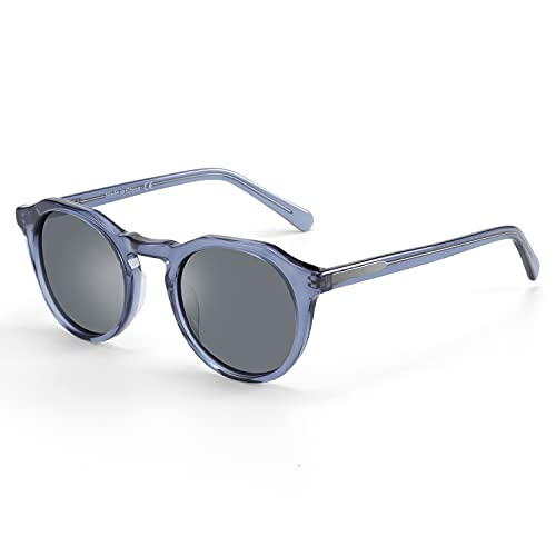 ZENOTTIC Vintage Polarisierte Sonnenbrille für Herren und Damen Retro Rund mit UV400 Schutz von ZENOTTIC