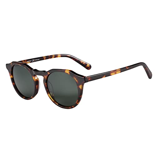 ZENOTTIC Vintage Polarisierte Sonnenbrille für Herren und Damen Retro Rund mit UV400 Schutz von ZENOTTIC