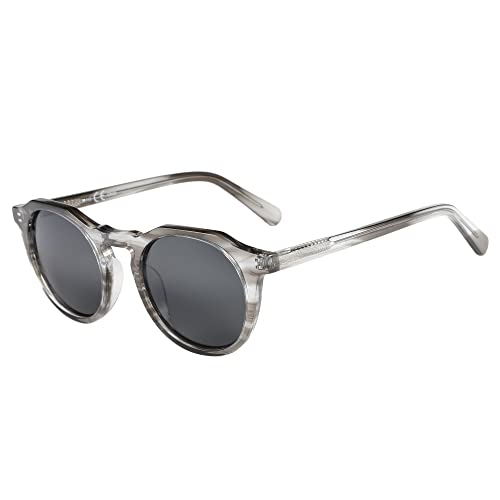 ZENOTTIC Vintage Polarisierte Sonnenbrille für Herren und Damen Retro Rund mit UV400 Schutz von ZENOTTIC