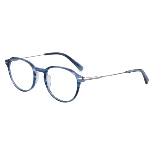 ZENOTTIC Vintage Runden Brillenrahmen Nerdbrille Ohne Sehstärke Retro Klare Linse Gläser für Damen und Herren von ZENOTTIC