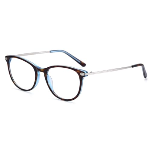 ZENOTTIC Vintage Runden Brillenrahmen Nerdbrille Ohne Sehstärke Retro Klare Linse Gläser für Damen und Herren von ZENOTTIC