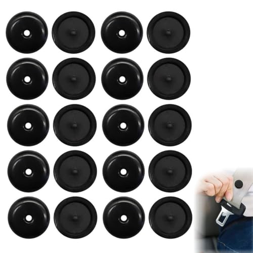 Sicherheitsgurt Stopper Knöpfe, 10 Paar Sicherheitsgurt Clip Gurtverlängerung Auto Gurt Stecker Gurtstopper Sicherheitsgurt Stopper Verhindert das Verrutschen des Gurtschlosses Kompatibel von ZENQARI