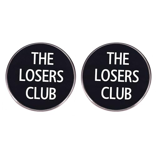 The Losers Club Lustige Emaille-Anstecknadeln, Legierungs-Anstecknadel-Set für Jacke, Rucksack, Kleidung, Ironische Metallbrosche, Geschenk, 2 Stück von ZENRUIMING