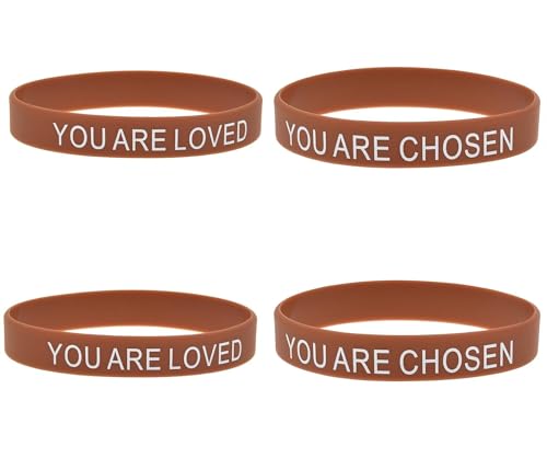 ZENRUIMING 4 Stück inspirierende Silikon-Armbänder, positive und optimistische Armbänder, für Männer und Frauen, Outdoor-Armbänder für Freunde, Familie, Kollegen von ZENRUIMING