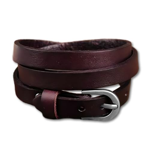 ZENSE - Herrenarmband aus echtem Leder in braun mit dreifacher Wicklung ZB0253 von ZENSE