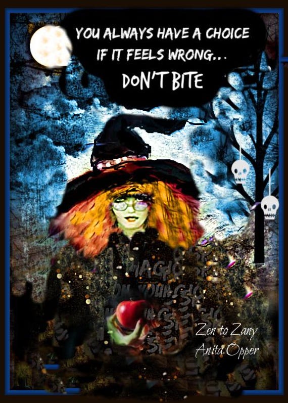 Hexe Zitate ....bitte Bei Der Bestellung Auswählen ....kunst Von Anita | Artikel #78 ....drucke Und Karten ....kein Zen Für Verrückte Produkte von ZENTOZANY