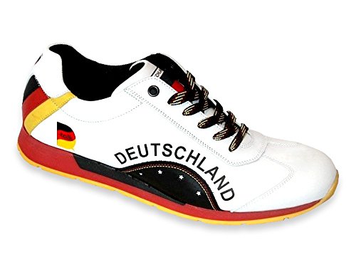 ZEO Deutschland Fan Sneaker Herren Weltmeister Sport Schuh Leder Sneakers Turnschuh, Schuhgröße:41 ZEO Deutschland Fan Sneaker Herren Weltmeister Sport Schuh Leder Sneakers Turnschuh, Schuhgröße:41 von ZEO